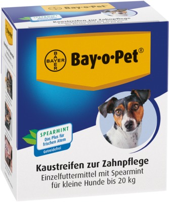 BAY O PET Zahnpflege Kaustreifen Spearmint für kleine Hunde