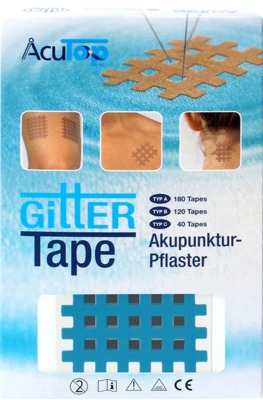 GITTER Tape AcuTop Akupunkturpflaster 5x6 cm blau