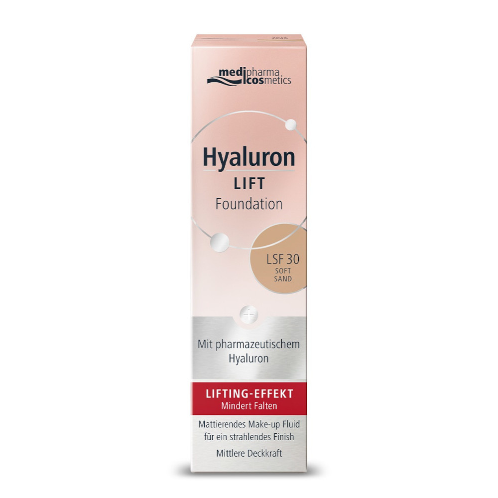medipharma cosmetics Hyaluron Lift Foundation Lsf30 Soft Sand