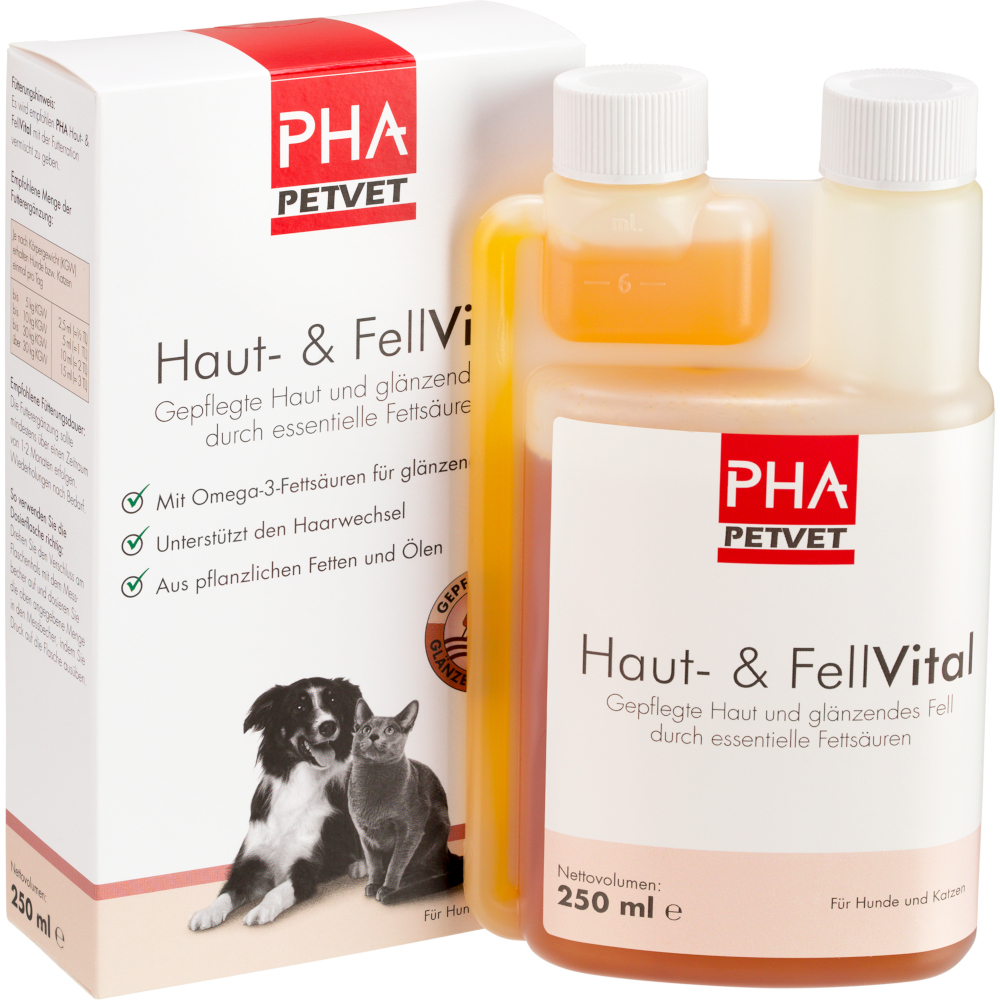 Pha Haut- & Fellvital Flüssig für Hunde und Katzen