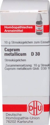 CUPRUM METALLICUM D 30 Globuli