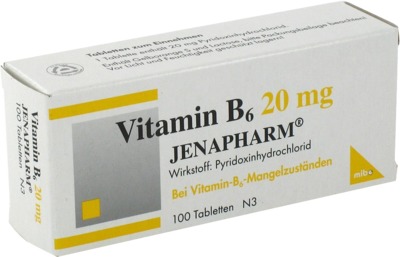 VITAMIN B6 20 mg Jenapharm