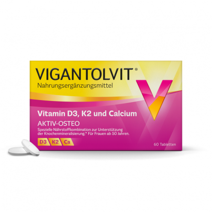 VIGANTOLVIT Vitamin D3, K2 und Calcium AKTIV OSTEO