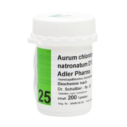 Aurum chloratum natronatum D12 Adler Pharma Nr.25, Tablette