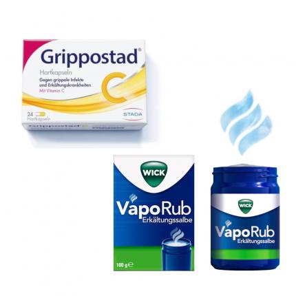 Grippostad C + Wick VapoRub Set