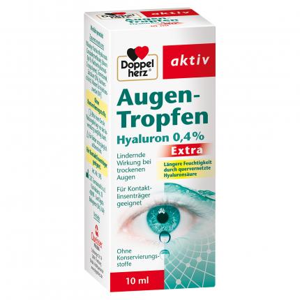 Doppelherz aktiv Augen-Tropfen Hyaluron 0,4% Extra
