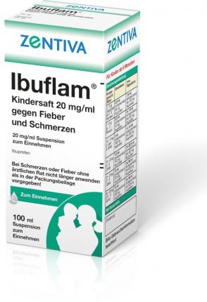 Ibuflam Kindersaft 20 mg/ml gegen Fieber und Schmerzen