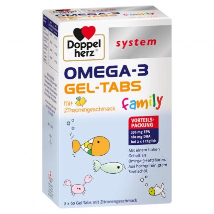Doppelherz system OMEGA-3 GEL-TABS family