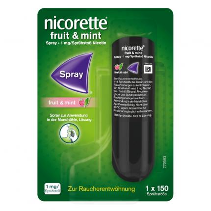 nicorette fruit &amp; mint Spray 1 mg/Sprühstoß