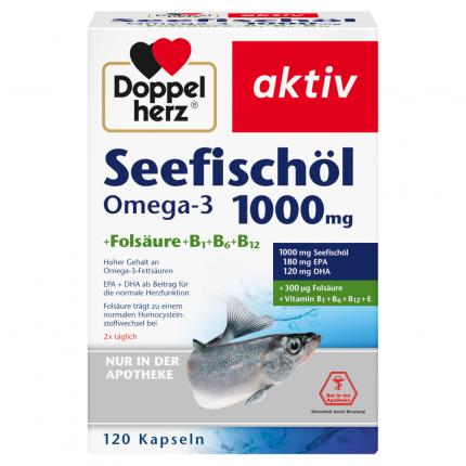 Doppelherz Seefischöl Omega-3 + Folsäure