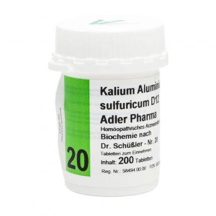 Kalium - Aluminium sulfuricum D12 Adler Pharma Nr.20, Tablette