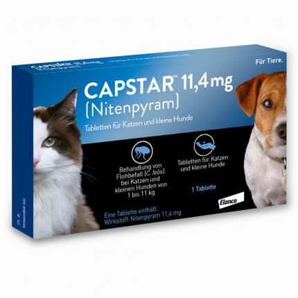 CAPSTAR 11,4mg (Nitenpyram) für Katzen und kleine Hunde