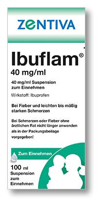 Ibuflam Kindersaft 40mg/ml gegen Fieber und Schmerzen