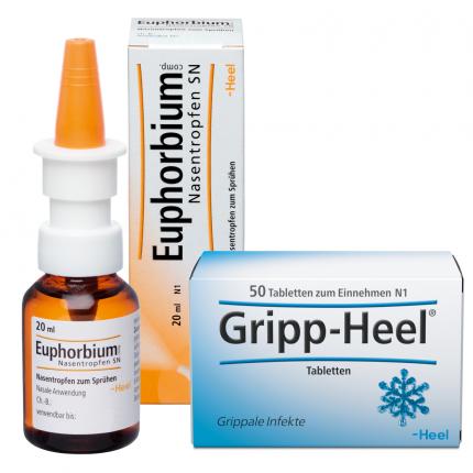 Gripp Heel Tabletten &amp; Euphorbium comp SN Spray Set