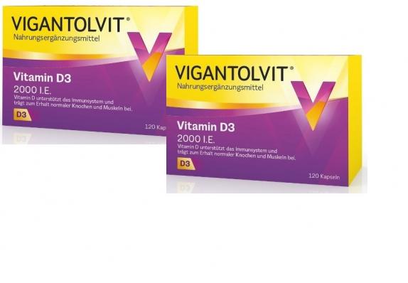 VIGANTOLVIT 2.000 I.E. Vitamin D3 Doppelpack