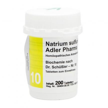 Natrium sulfuricum D6 Adler Pharma Biochemie nach Dr. Schüßler Nr.10 , Tablette
