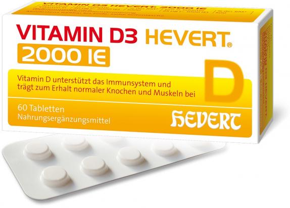 VITAMIN D3 Hevert 2.000 I.E. Tabletten