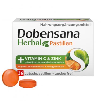 Dobensana Herbal + VITAMIN C &amp; ZINK Honiggeschmack