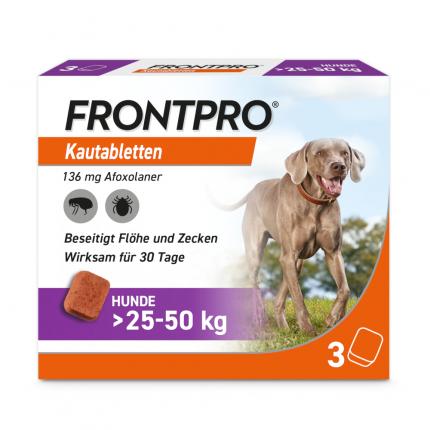 FRONTPRO Kautabletten Hunde &gt;25 - 50 kg