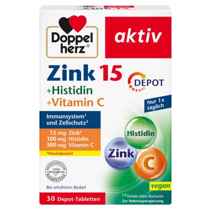 Doppelherz aktiv Zink + Histidin + Vitamin C DEPOT