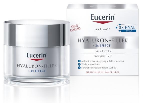 Eucerin HYALURON-FILLER + 3x EFFECT Tagescreme LSF 15
