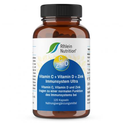 Vitamin C + Vitamin D + Zink Immunsystem Ultra