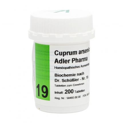 Cuprum arsenicosum D12 Adler Pharma Nr.19, Tablette