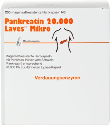 Pankreatin 20.000 Laves Mikro magensaftres.Kapseln