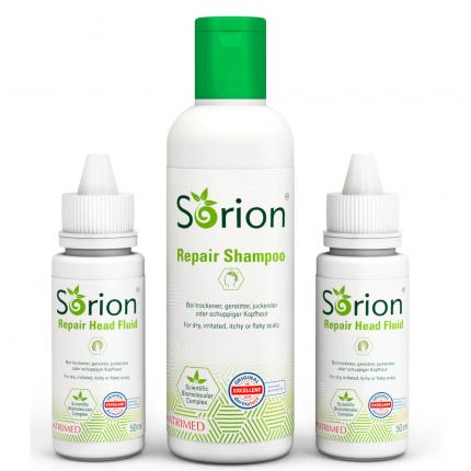 Sorion Repair Shampoo &amp; 2x Sorion Repair Head Fluid