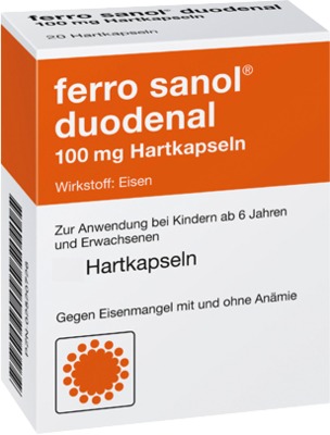 Ferro sanol duodenal 100mg 100 St Hartkapseln mit magensaftresistent ...