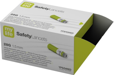 Mylife SafetyLancets – 200 Lanzetten, Einzeln Steril, Für Blutentnahme, Frei Verkäuflich